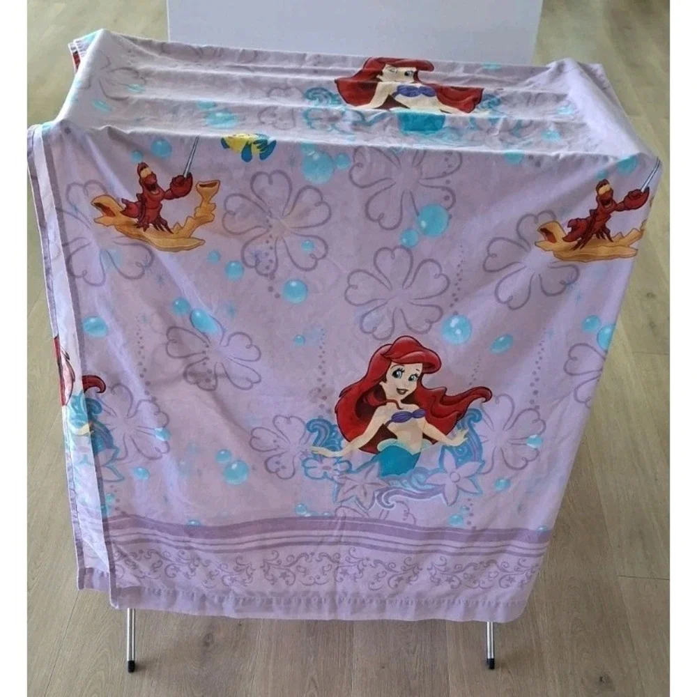 Vintage Disney Little Mermaid SPECIAL EDITION Twin Flat/fitted Sheets Great Cond